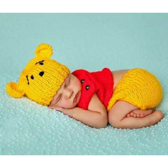 crochet winnie the pooh baby outfit
