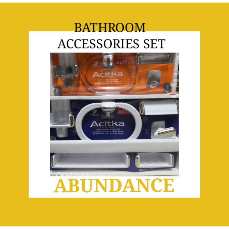 BATHROOM ACCESSORIES STORAGE SET(7PIECE) | Shopee Philippines