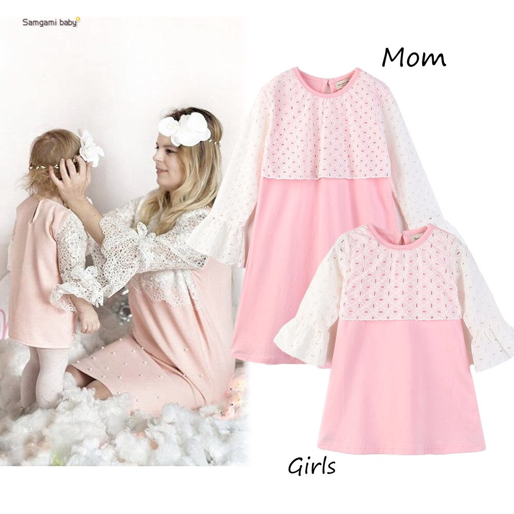 mom and daughter princess dresses