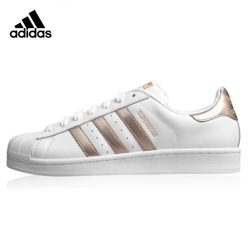 white and gold adidas womens
