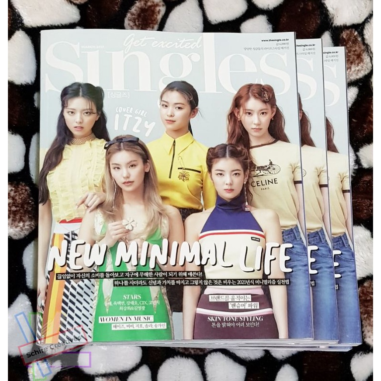 ITZY Singles Magazine YEJI LIA RYUJIN CHAERYEONG YUNA ITZY MAGAZINE