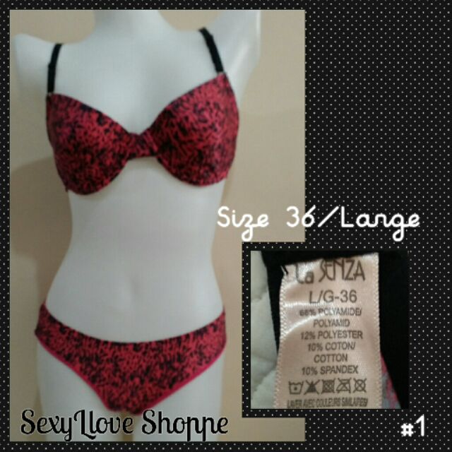 la senza bra and panty sets