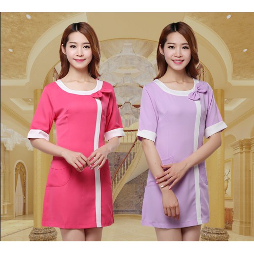 light pink overall dress