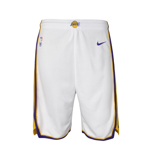 white lakers shorts