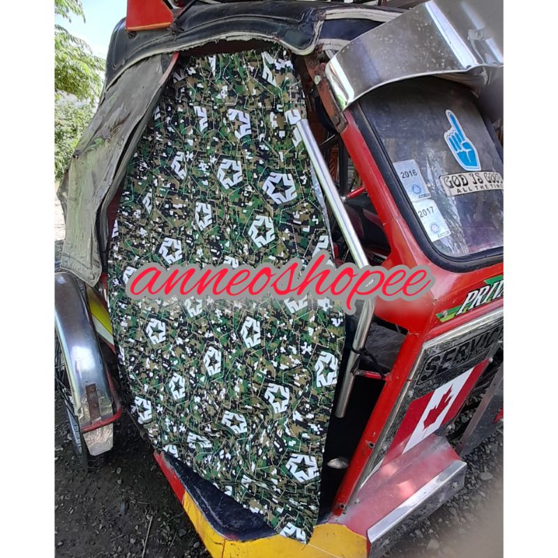 Curtain for tricycle, jeep, truck(green trival) Shopee Philippines