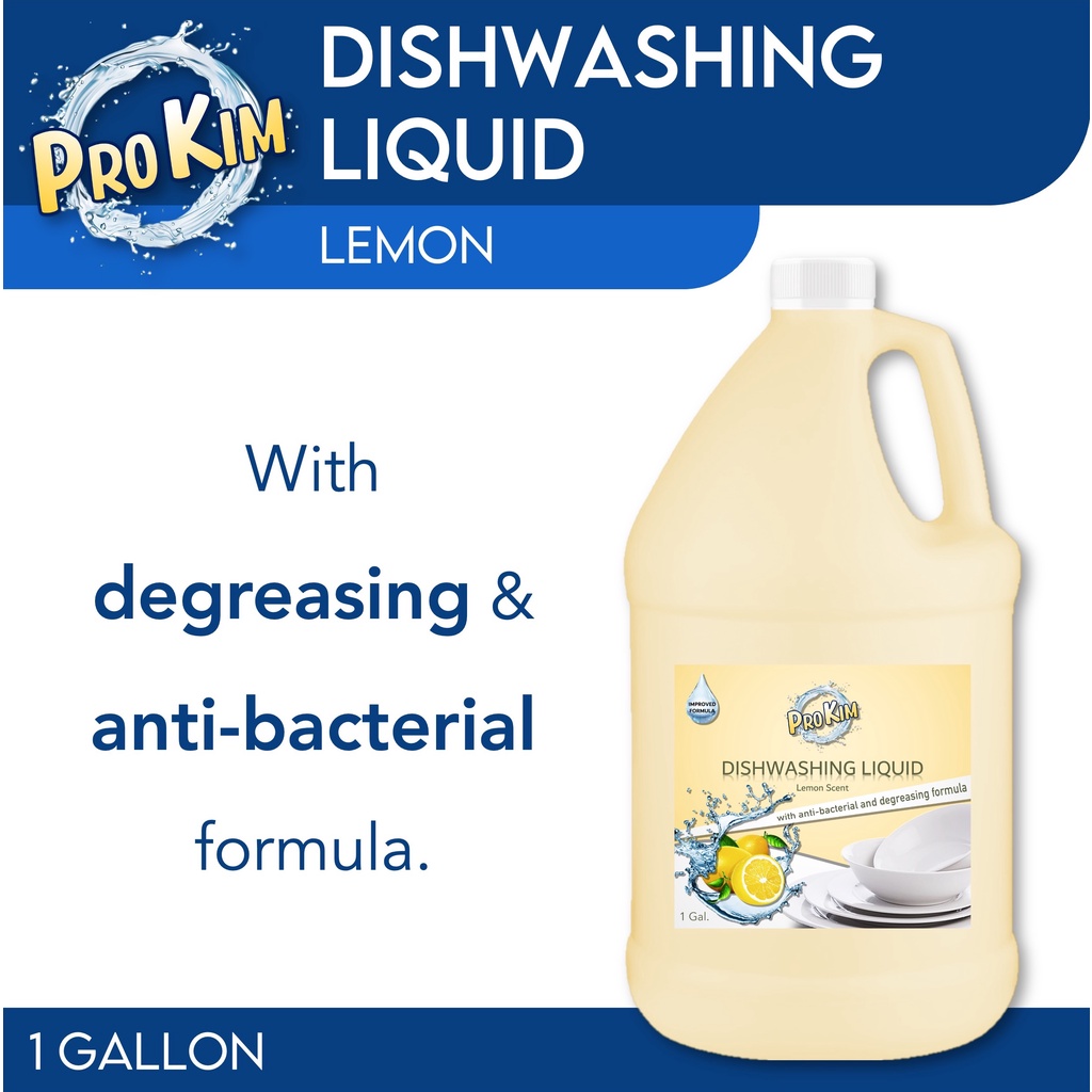 ProKim Dishwashing Liquid with Degreasing and AntiBacterial Formula (1