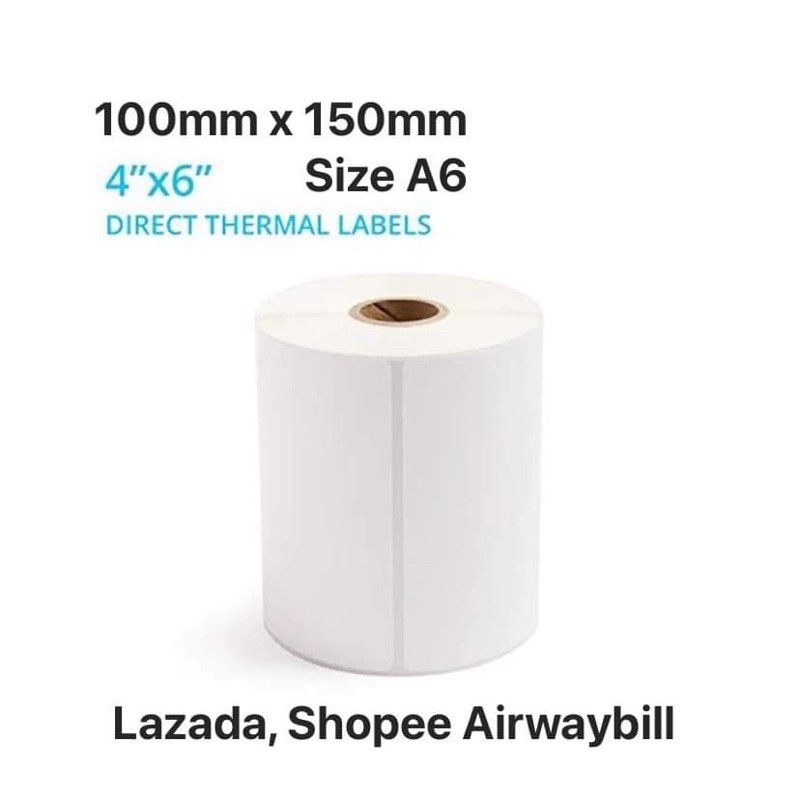 350 Sheets Thermal Paper Sticker Airwaybill For Shopee 100mm X 150mm A6 Shopee Philippines