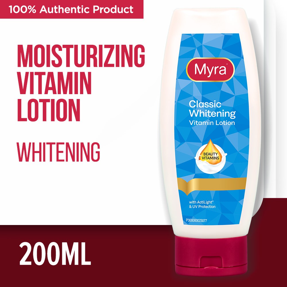 Myra Classic Whitening Vitamin Lotion 200ml Shopee Philippines