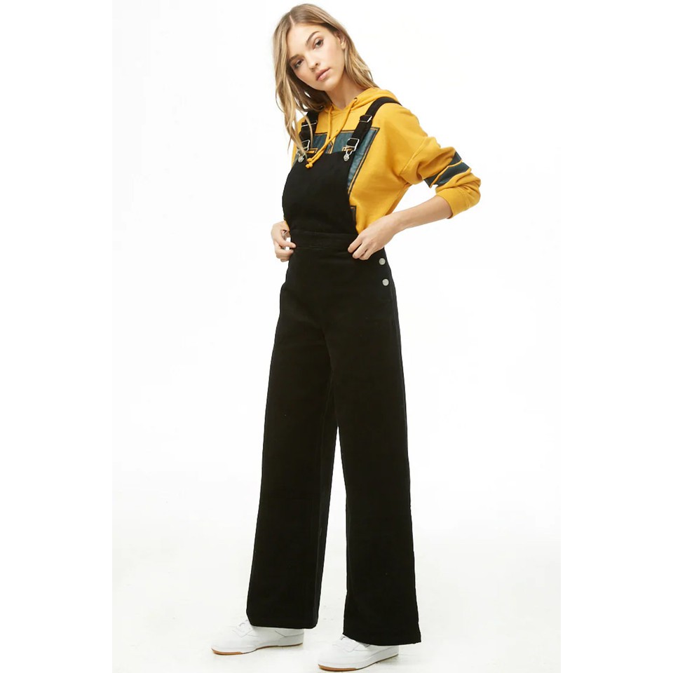 forever 21 black overalls