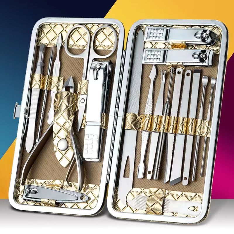 hot selling# 19in1 Manicure Set Nail Clipper Set Stainless | Shopee ...