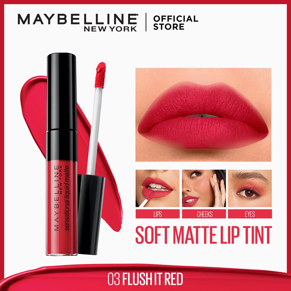 Maybelline Sensational Liquid Matte Lip Tint - 10 Soft Matte Shades ...