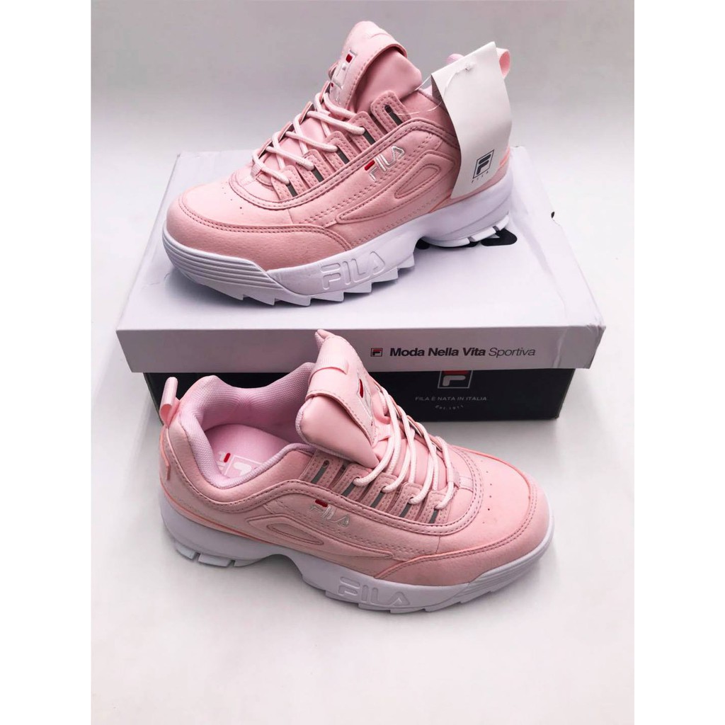 fila disruptor all pink