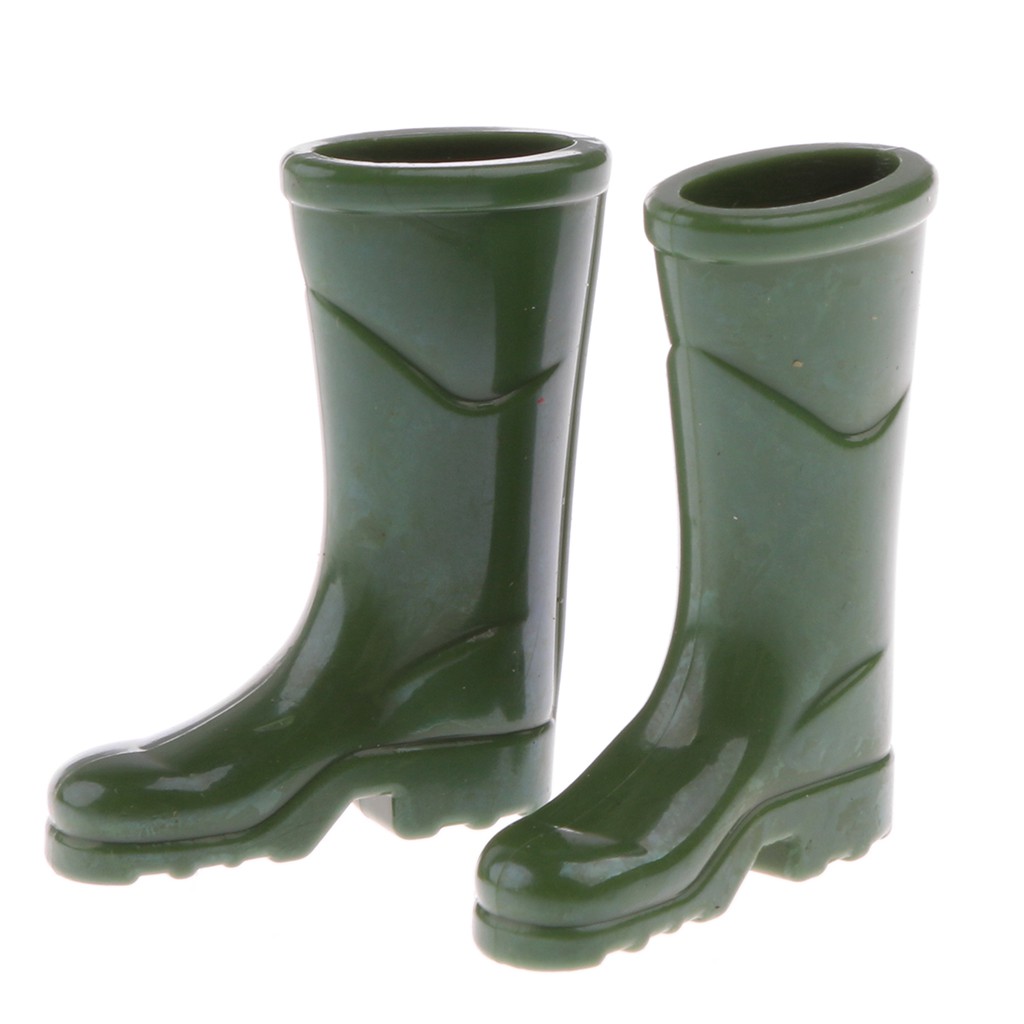 green rain boots
