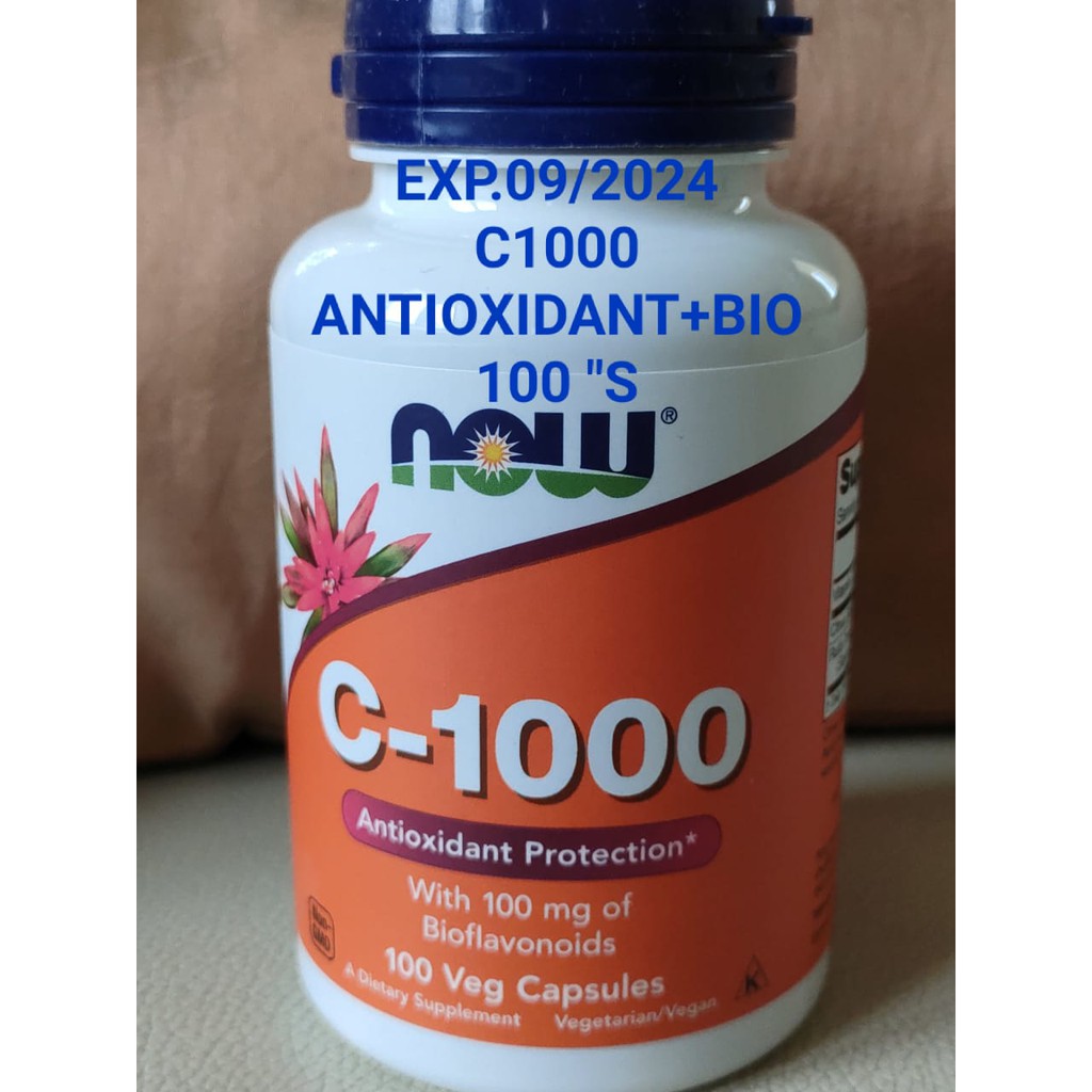 Vit C 1000 Mg Now With Bioflavonoids Antioxidant Protection 100 Cap Shopee Philippines