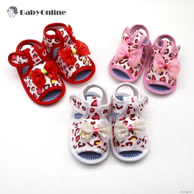 leopard print infant shoes