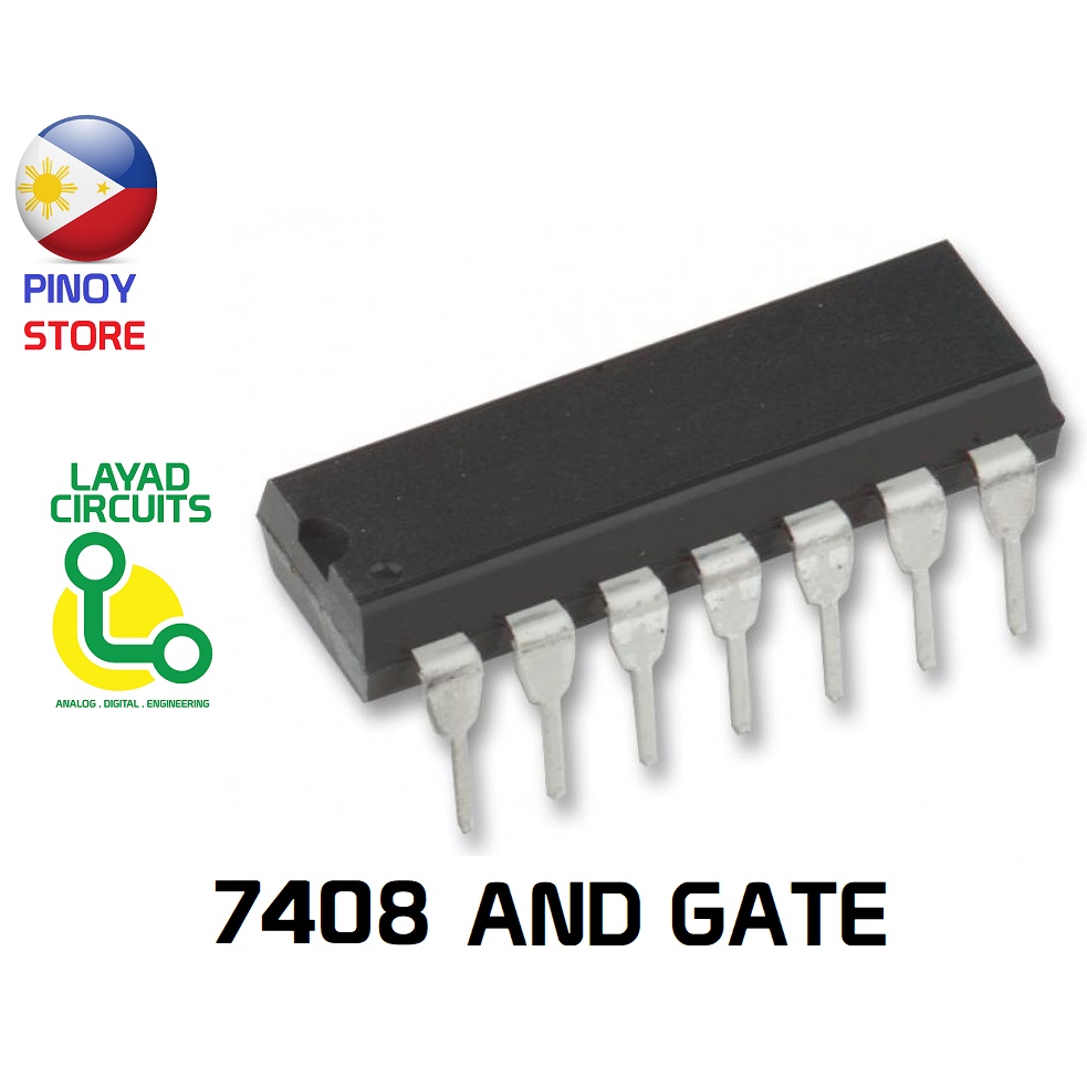 74HC08 7408 Quad 2-Input AND logic gate IC Original SN74HC08 AND IC ...