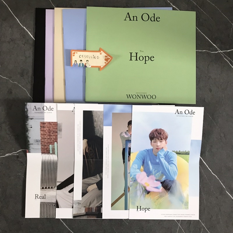 Seventeen - Wonwoo An Ode Album Individual Mini Photobook & Folded ...