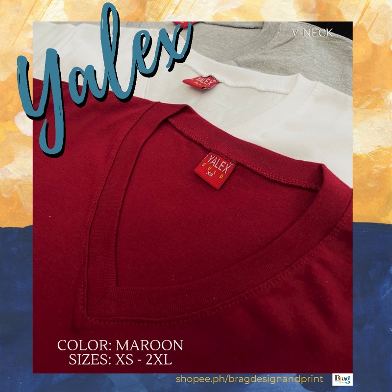 yalex maroon t shirt