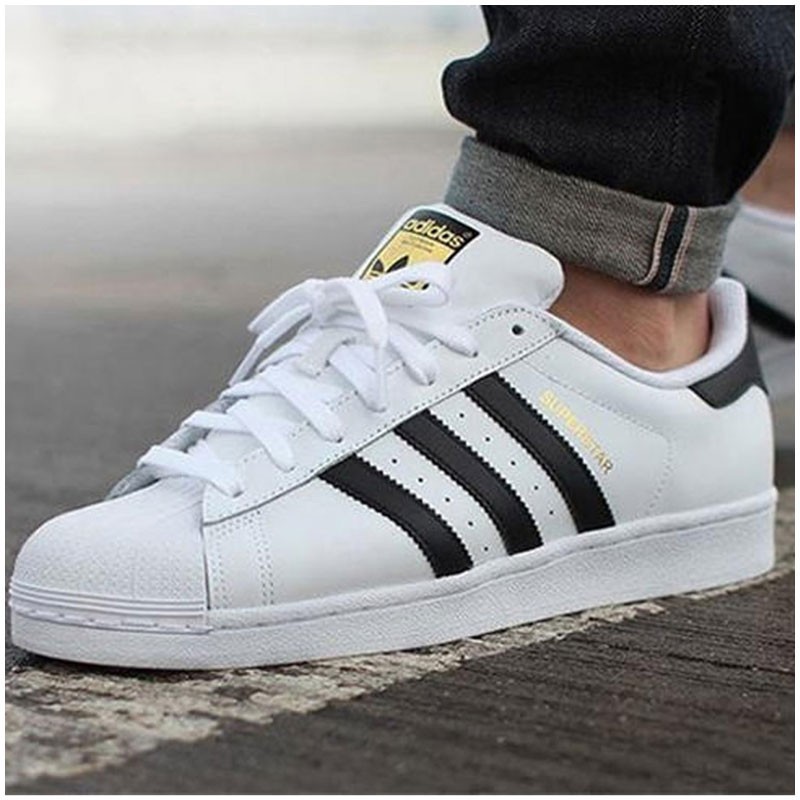 Original authentic Authentic ADIDAS SUPERSTAR WHITE BLACK 36-44 for Men and  Women | Shopee Philippines