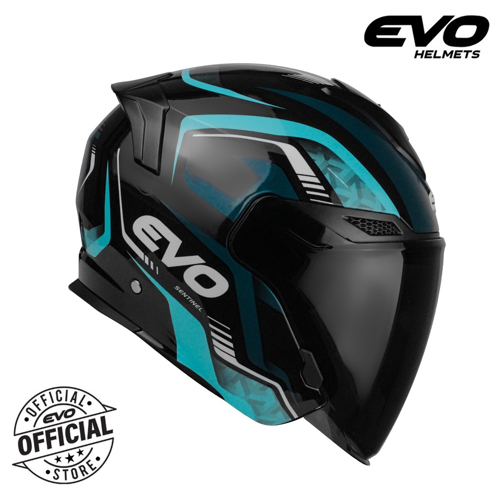 EVO RX7 Sentinel Half Face Dual Visor Helmet Shopee Philippines