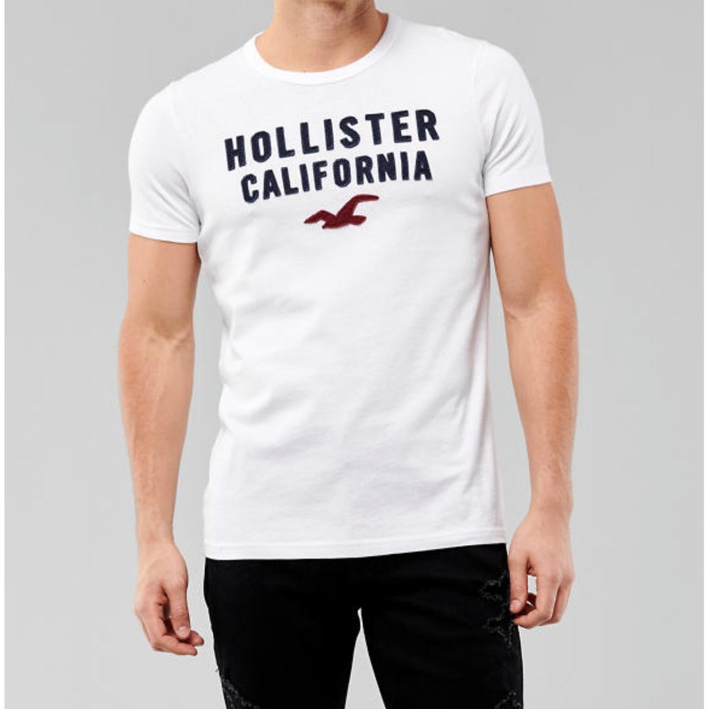 HOLLISTER Logo Muscle Fit 100% Cotton T 
