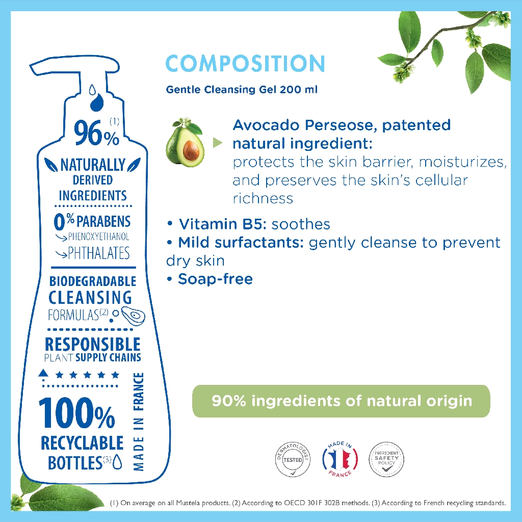 mustela gentle cleansing gel 200ml