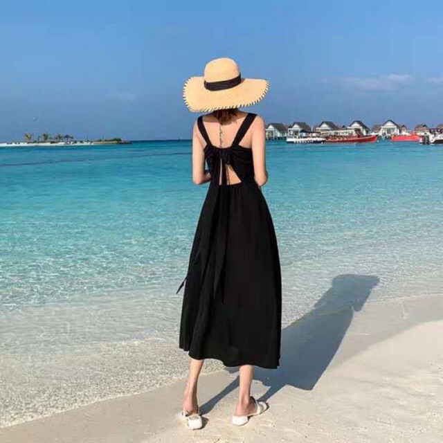 New arrivals backless beach dress  Shopee Philippines