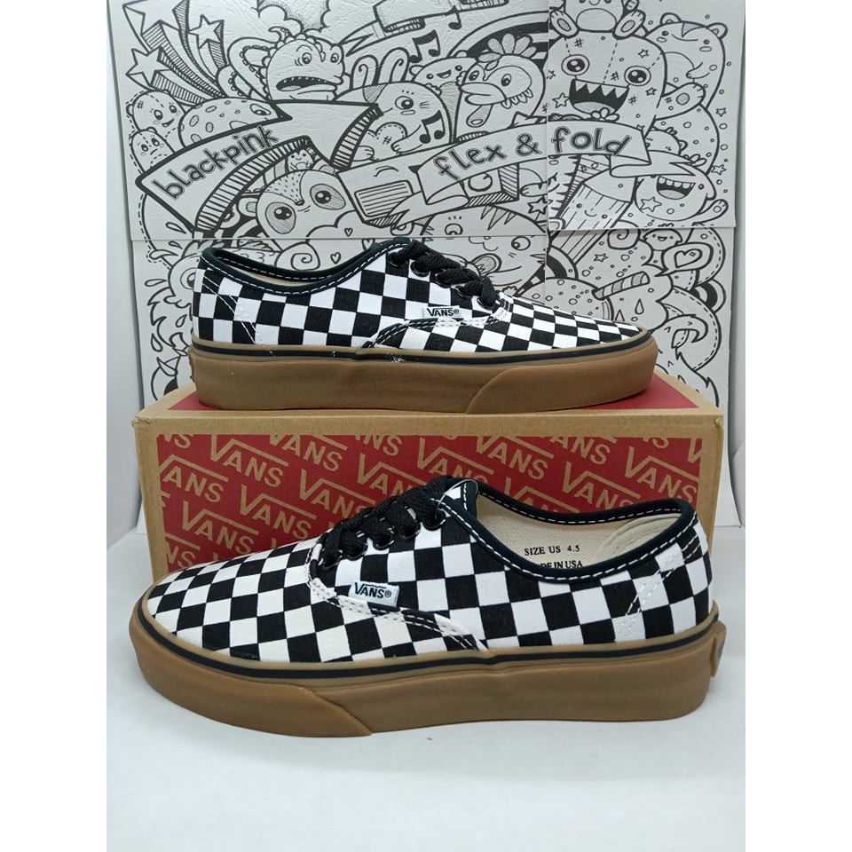 vans checkered gum