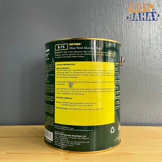 Boysen Silver Finish Aluminum Paint B75 Liter Size | Shopee Philippines