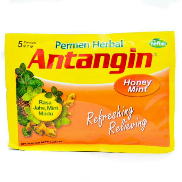 Antangin Herbal Candy Sachet Ginger Mint Honey 5 Liters Shopee