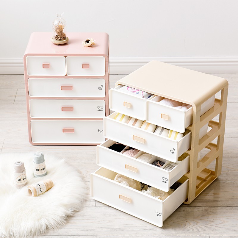 Nordic Style 3 In 1 One Drawer Underwear Storage Cabinet Shopee