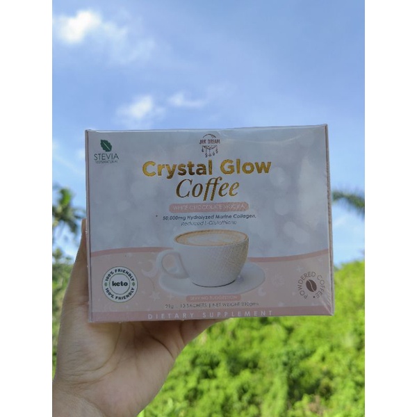Crystal Glow White Chocolate Mocha Collagen Coffee (10 Sachets)