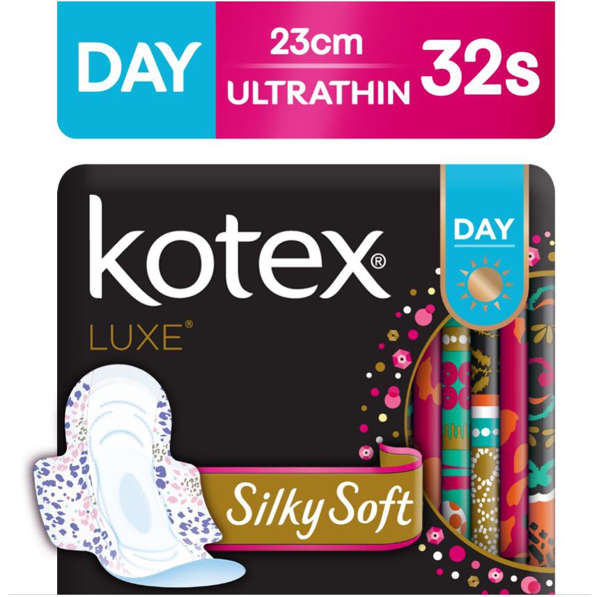 Kotex Luxe Ultrathin Feminine Pads 23cm 8 Pads x 4 Packs (32 Pads