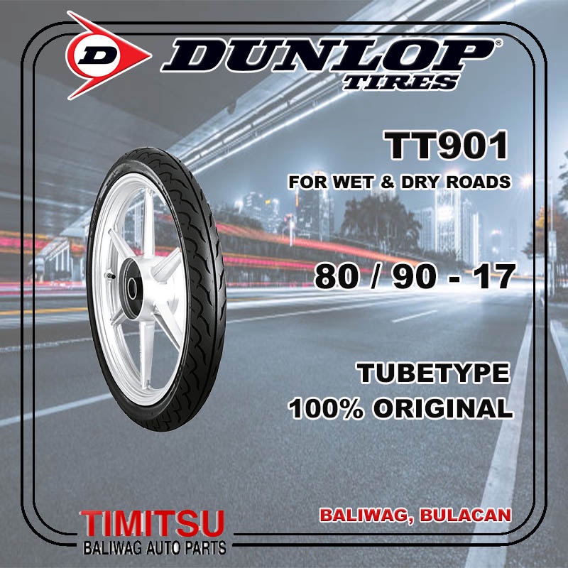 80/9017 / 80/90 R17 DUNLOP TT901 TUBETYPE TUBE TYPE MOTORCYCLE TIRE