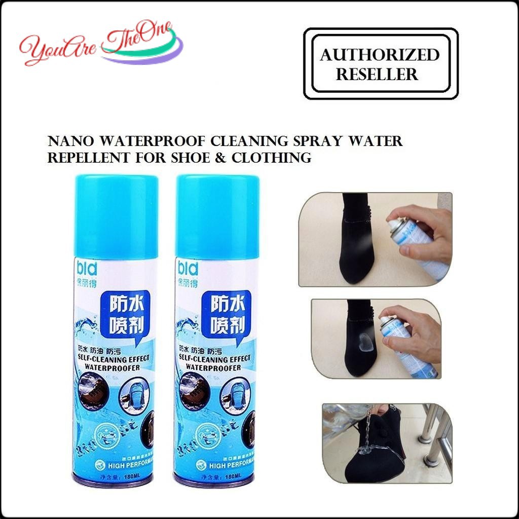 2 Bottles of 180ml Water Repellent Nano Spray Waterproof | Shopee ...