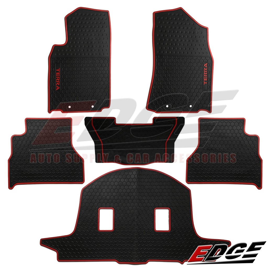 Premium Rubber Matting Nissan Terra 2018 2019 3 Rows 6pcs