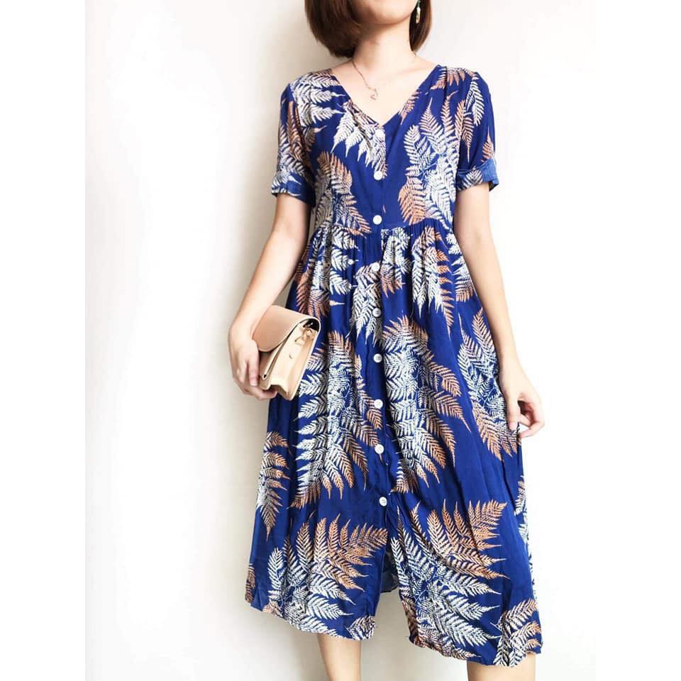 royal blue floral dress