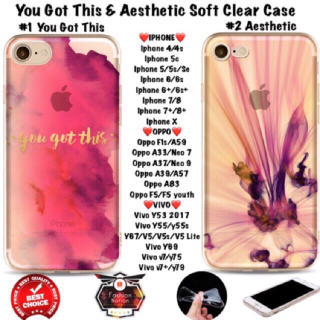 Bargain You Got Aesthetic Iphone Case 4 4s 5c 5 5s Se 6 6s 7 8 Plus X Xs Shopee Philippines