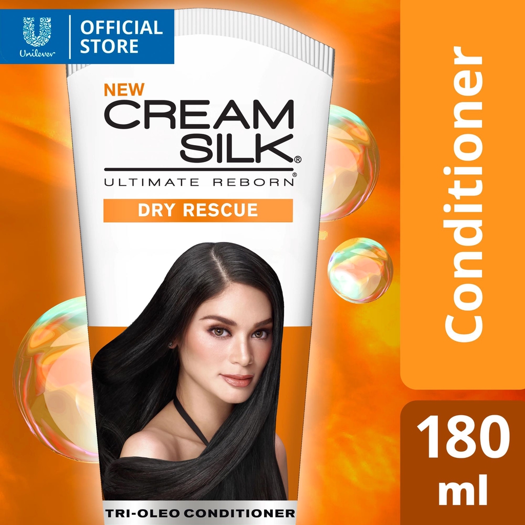 Cream Silk Ultimate Reborn Hair Conditioner Dry Rescue for Weak and Damaged Hair 180ml Shopee