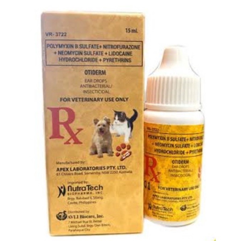 Otiderm Ear Drops 15ml Shopee Philippines