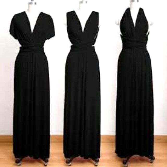 infinity black dress