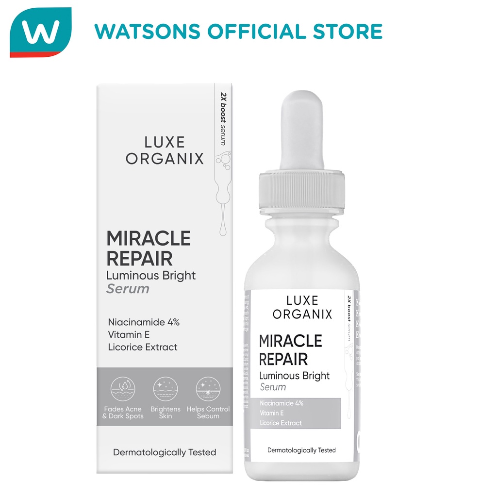 LUXE ORGANIX Miracle Repair Luminous Bright Serum 30ml (with