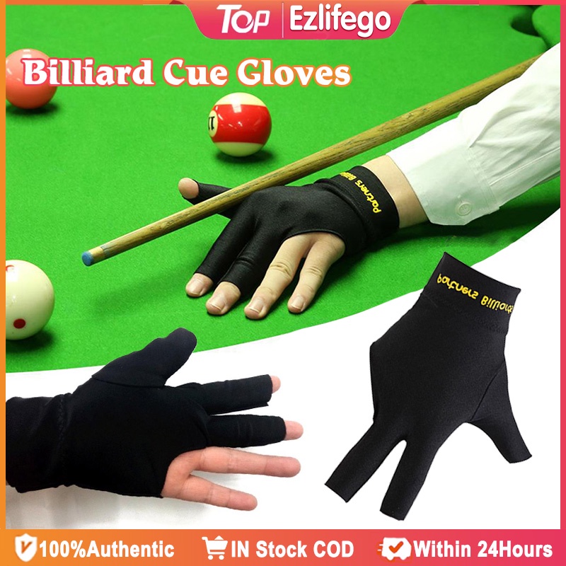 IBS Three Fingers Billiard Glove Snooker Cue Professional Spandex 4 Colors 