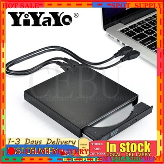 External DVD Optical Drive USB2.0 CD/DVD-ROM CD-RW Player Portable Reader Recorder for Laptop