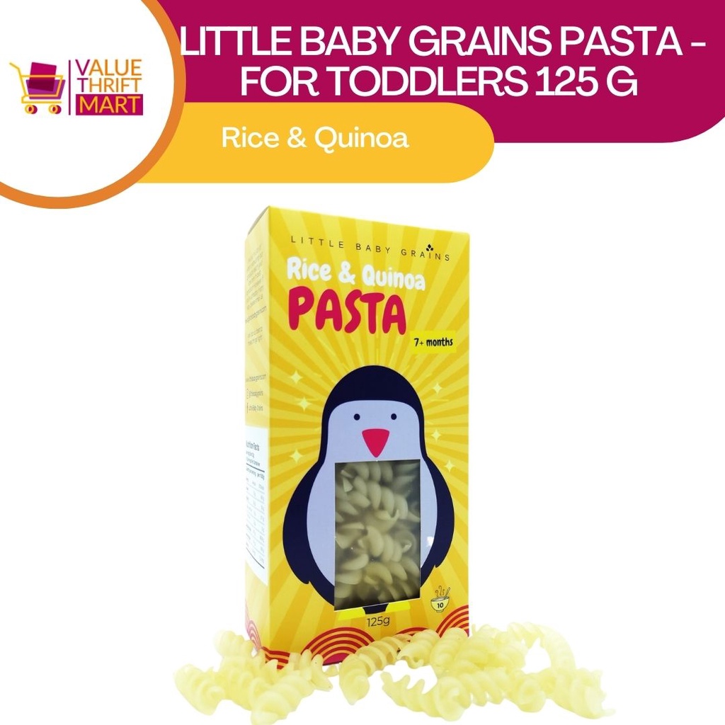 Little Baby Grains Pasta for Toddlers 125 g (Rice and Quinoa Pasta