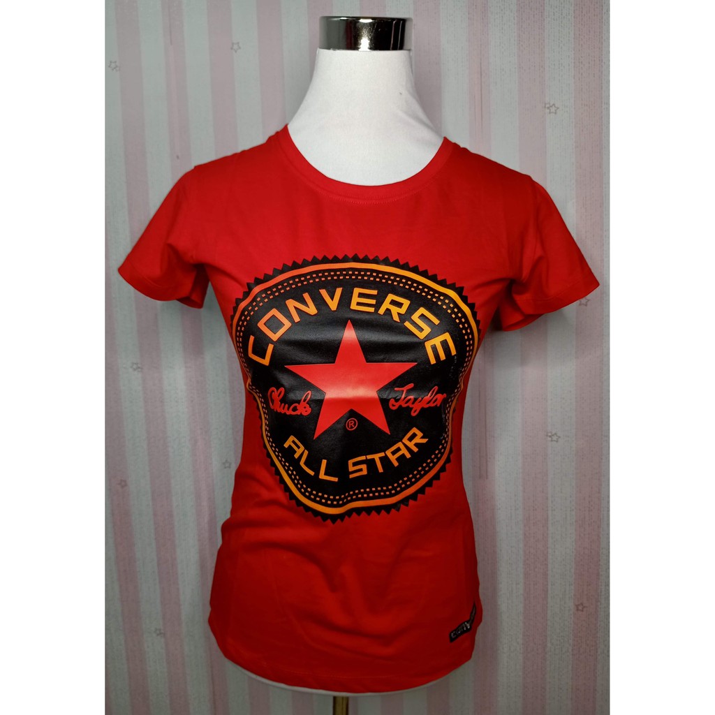 red converse t shirt women's