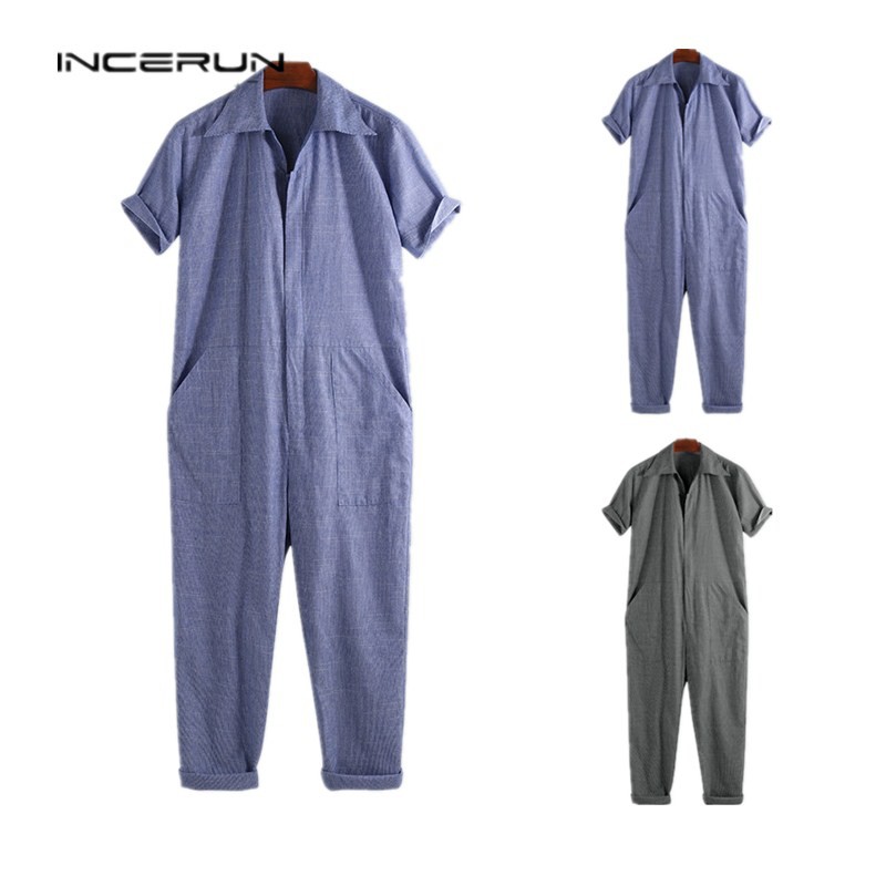 short sleeve jumpsuit casual