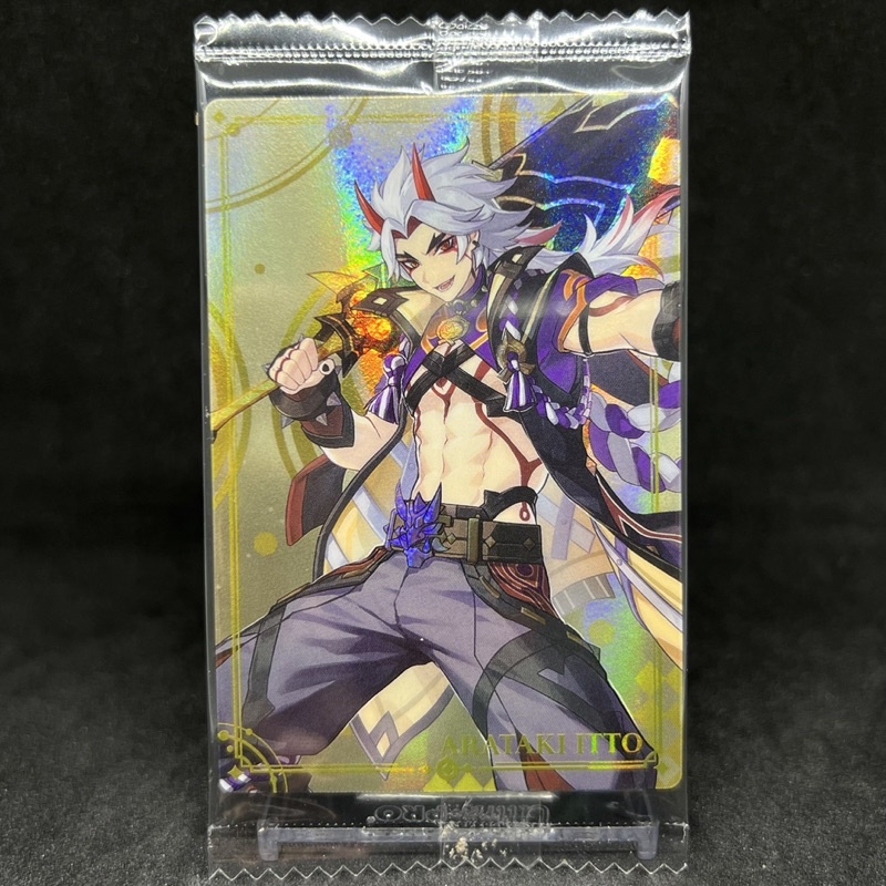 Genshin Impact Series 2 Sealed Wafer Card - Arataki Itto R15 - Bandai ...