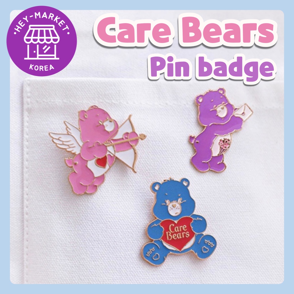 [Daiso Korea]CareBears Enamel Lapel Pin/Brooch Pin Badges (3colors