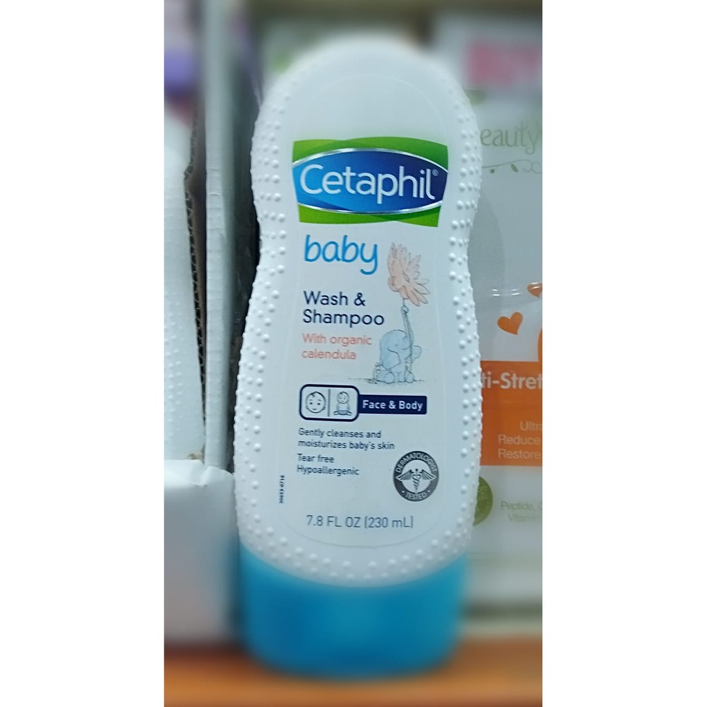 cetaphil baby wash and shampoo with organic calendula